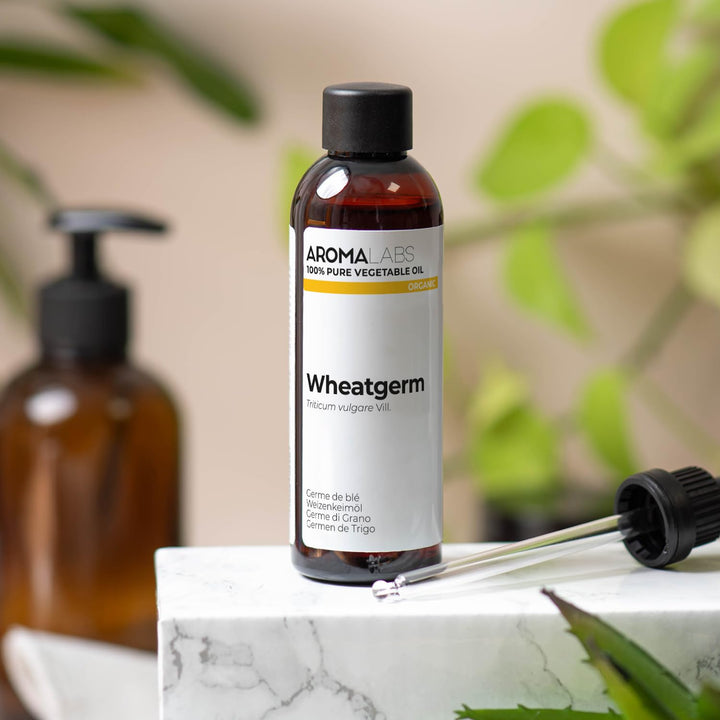 Bio - Pflanzliches Weizenkeimöl - 100mL - 100% Rein, Natürlich, Kaltgepresst und AB zertifiziert - A
