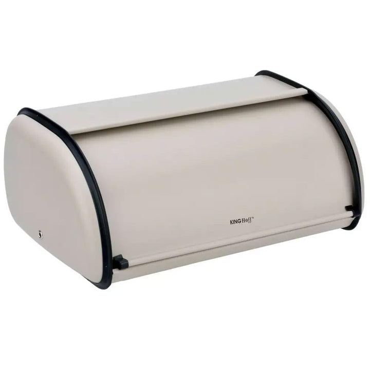 KING HOFF Brotkasten Brotbox Brotbehälter Brotdose (Beige, Kleine 36cm x 24cm x 15cm.) Beige 36cm x