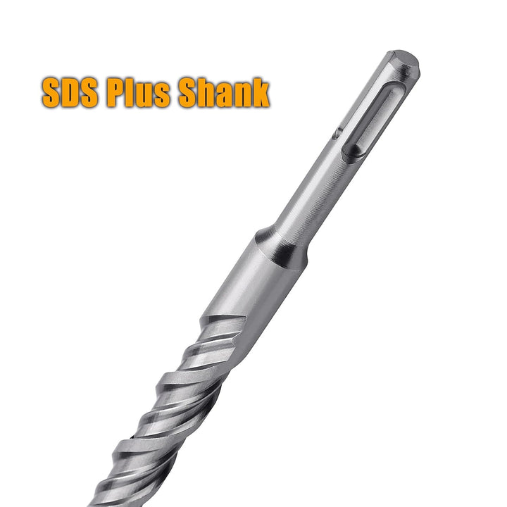 SDS Plus Bohrhammer für Beton, 14 x 260 mm | Mauerwerk-Bit, Ziegel, Zement und Stein, Länge: 260 mm,