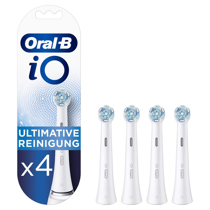 Oral-B iO Ultimative Reinigung Aufsteckbürsten für elektrische Zahnbürste, 4 Stück, ultimative Zahnr
