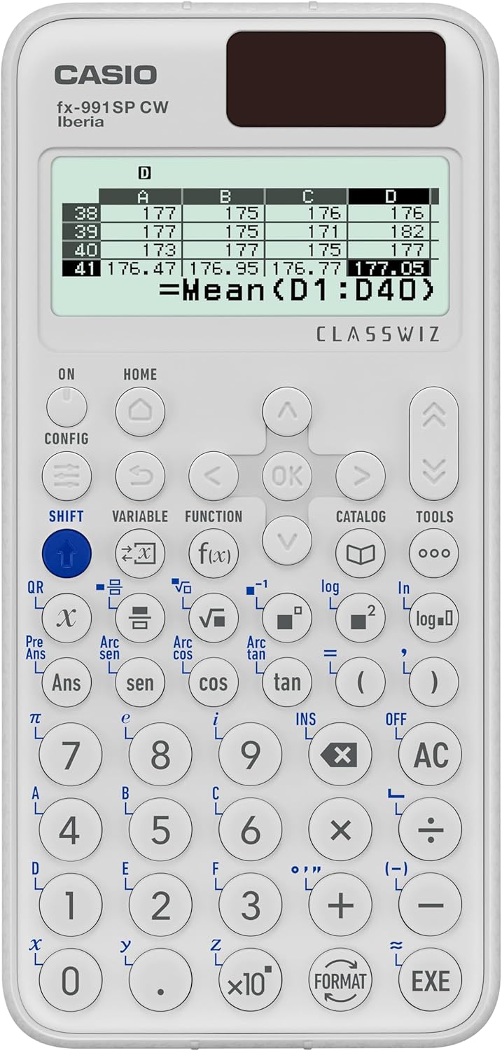 Casio FX-991SP CW Wissenschaftlicher Taschenrechner, empfohlen für den spanischen und portugiesische