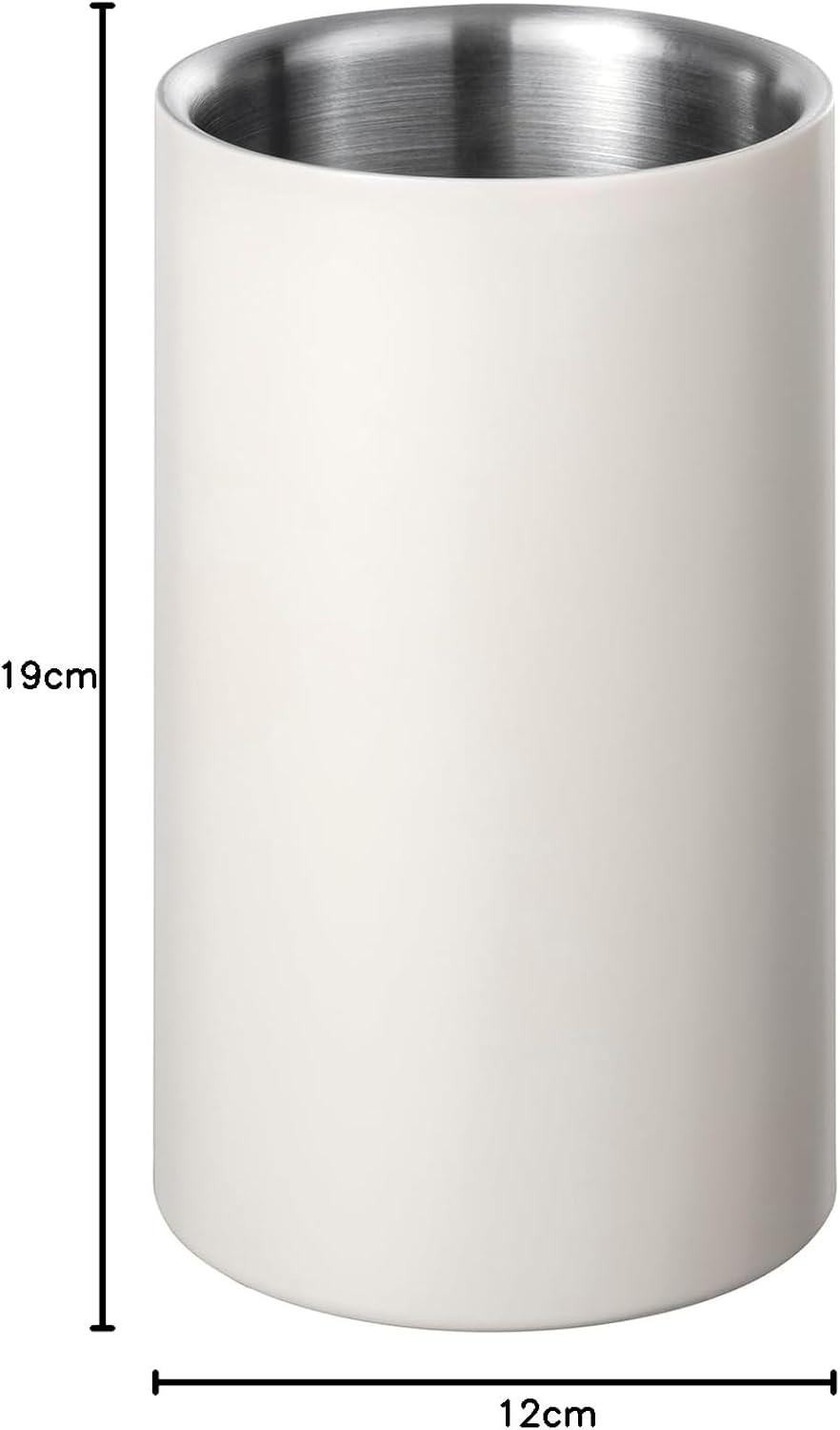 blomus -Easy- Flaschenkühler, Doppelwandig, Passend Für Alle Gängigen Weinflaschen, 12 cm, Farbe Bla