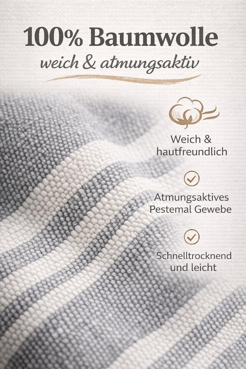 ELY PARKER Strandponcho für Kinder - 100% Baumwolle Strandtuch &amp; Strandkleid - Saugstarkes Badeponch