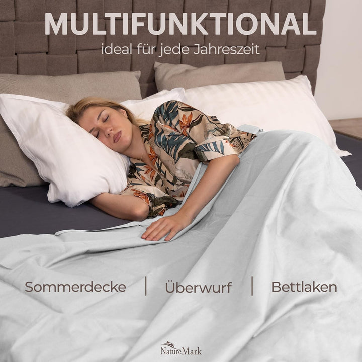 GREEN MARK Textilien 2er Pack Klassische Bettlaken Betttuch Laken Leintuch Haustuch 100% Baumwolle o