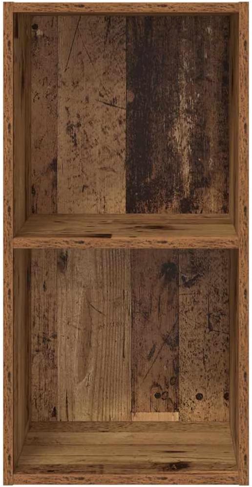 vidaXL TV-Schränk mit Regal Wandmontiert mit Speicher Altholz 37 x 37 x 72 cm Holzwerkstoff 72 cm Al