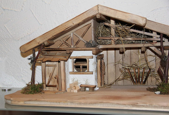 Holz und Gartentrends Weihnachtskrippe Krippe Krippenstall Weihnachten Weihnachtskrippen Tischkrippe