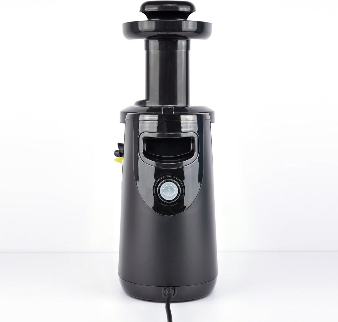 VASNER Entsafter schwarz für Obst und Gemüse Slow Juicer Saftpresse elektrisch für bessere Säfte ink