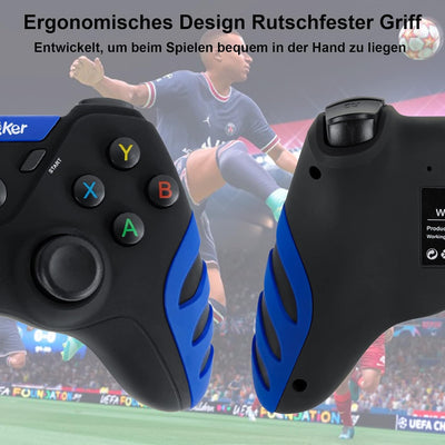 DuLingKer PC Controller Wireless, PS3 Controller PC Gamepad mit Dual Vibration, 2,4G Wireless Contro