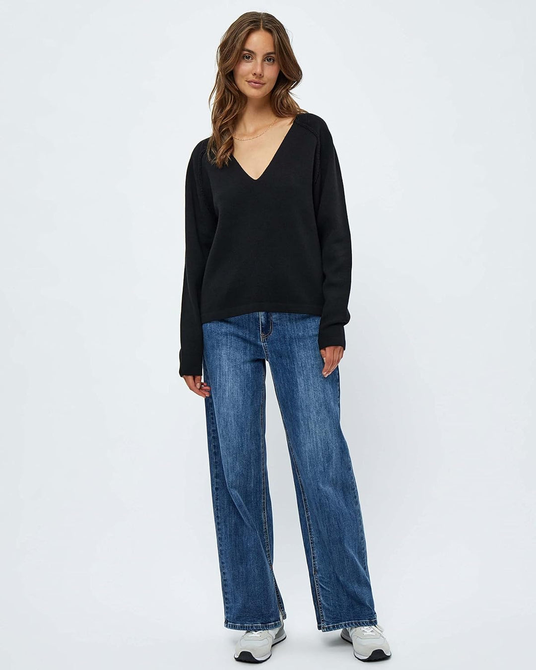 Desires Damen Kaiona Pullover mit V-Ausschnitt S Schwarz, S Schwarz