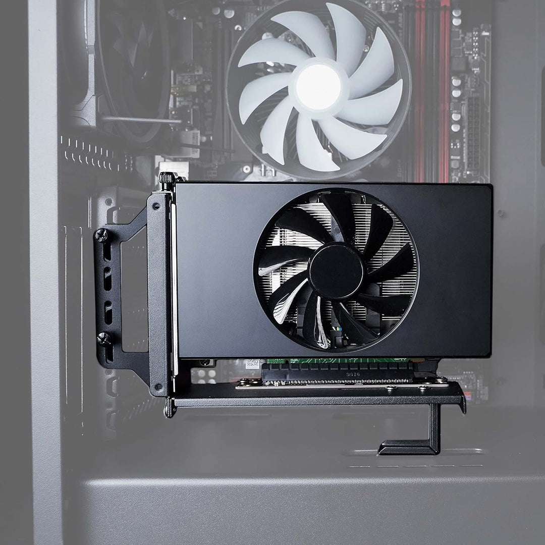 Akasa Riser Black PRO, Vertikale GPU-Halterung, PCIe 3.0 Riser Kabel, EMI Abschirmung, 200 mm, AK-CB
