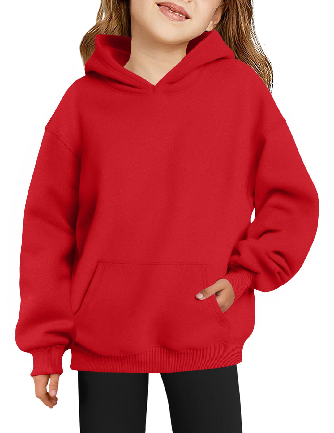 Arshiner Mädchen Kapuzenpullover Warm Fleece Kinder Hoodie Winter Pullover mit Tasche Sweatshirt für