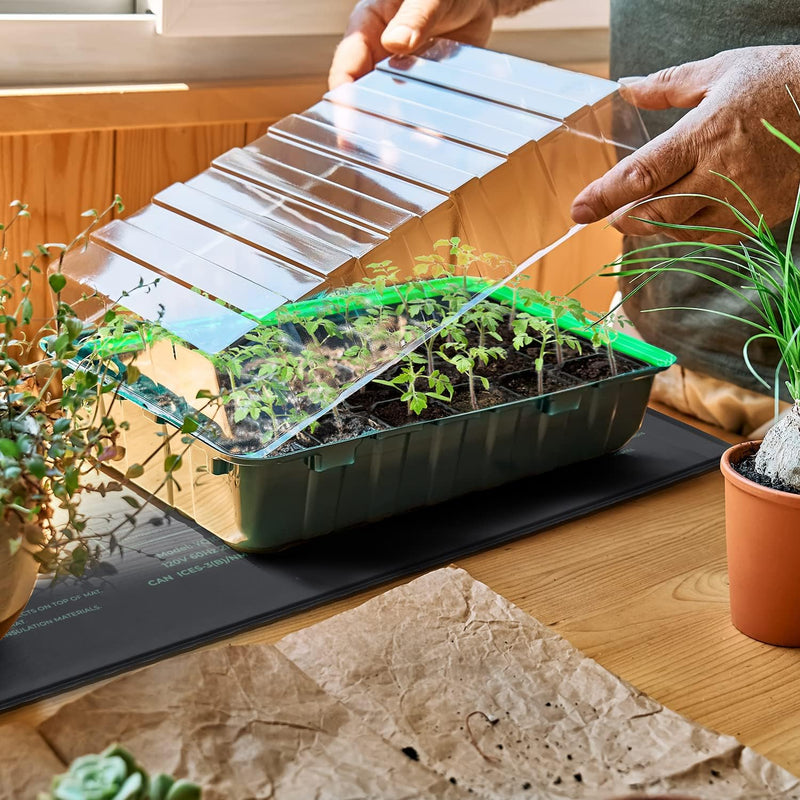 Ohuhu Heizmatte Wärmematte für Sämling Germination, Wasserdichtes Heizmatte Pflanzen Gewächshaus Hei