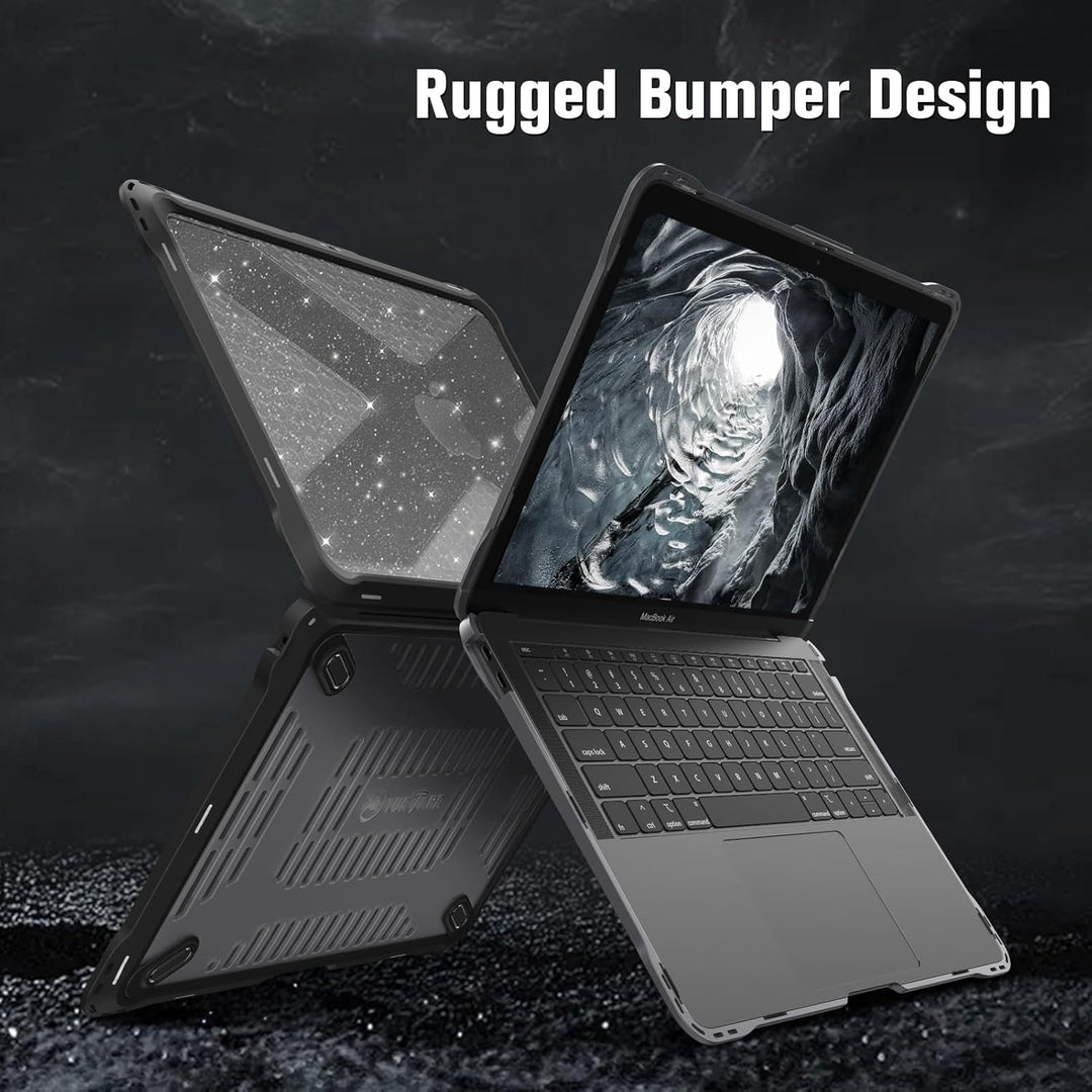Fintie Hülle kompatibel mit MacBook Air 13 (2018-2020 Version) A2337(M1)/A2179/A1932, Ganzkörper-Rug