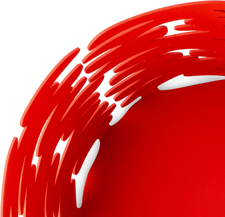 Alessi Barket runder Korb, Ø 21, rot Ø 21 Rot, Ø 21 Rot