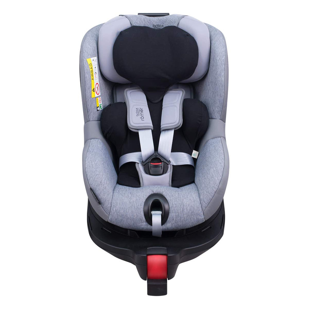 JYOKO KIDS Bezug für Auto-Sitzverkleinerer kompatibel mit Romer Dualfix I-Size, Aus Baumwolle (Black