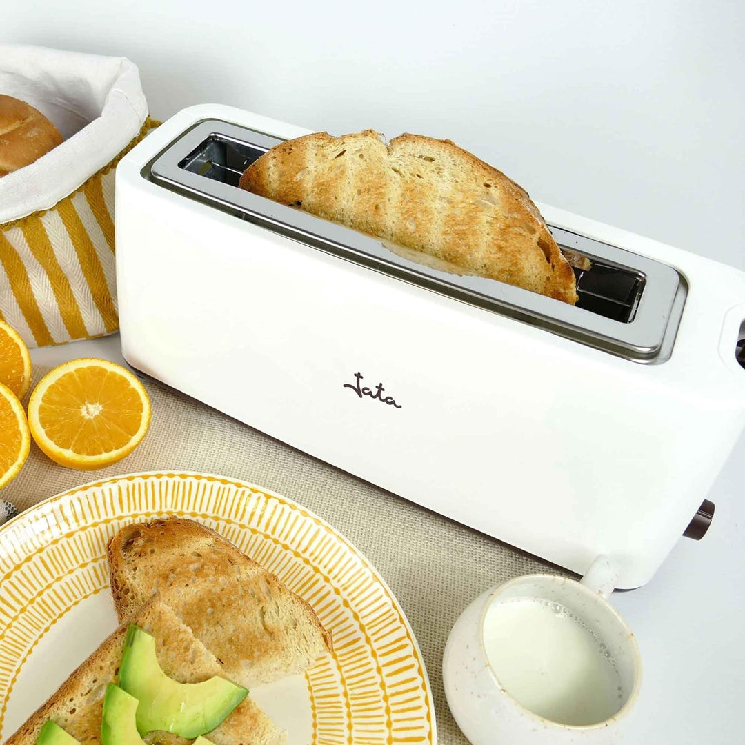 Jata TT579 Toaster für jede Art von Brot, Kunststoff, weiss