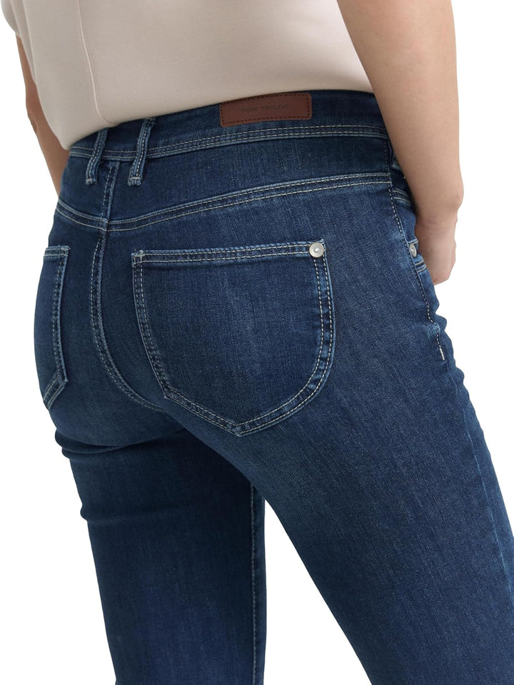 TOM TAILOR Women's Alexa Straight Jeans 26W / 32L 10282 - Dark Stone Wash Denim, 26W / 32L 10282 - D