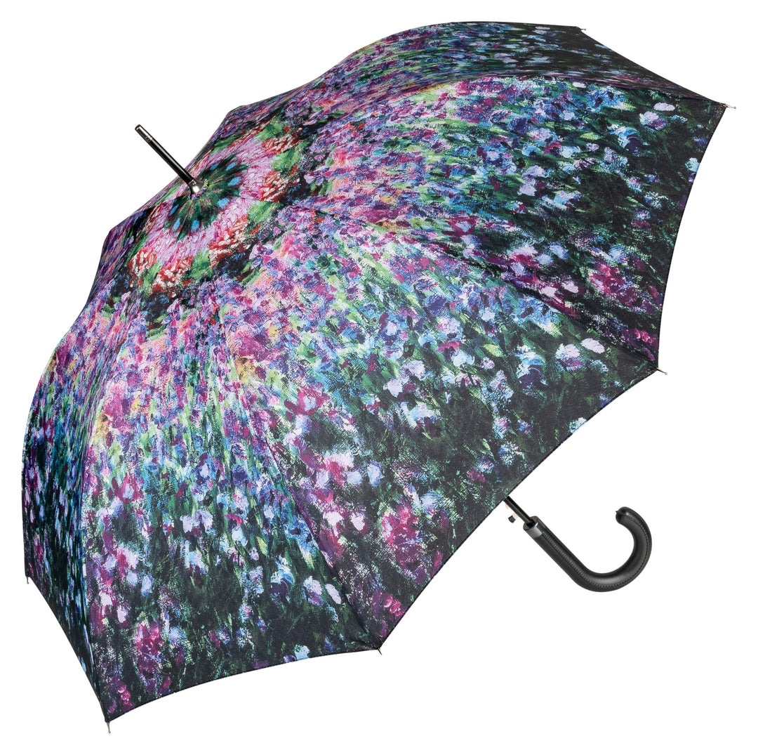 VON LILIENFELD Regenschirm Claude Monet: Der Garten Auf-Automatik Stockschirm Kunst Stabil