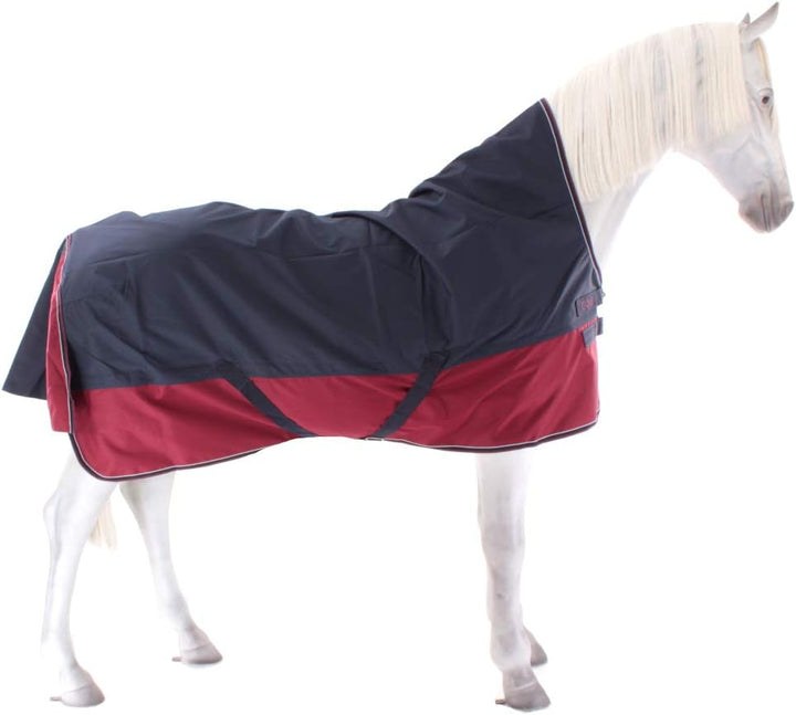 Equitheme Hemd High Neck Tyrex New 1200D ? Farben ? Marineblau/Bordeaux, Grösse der Decke ? 6.6 Mari