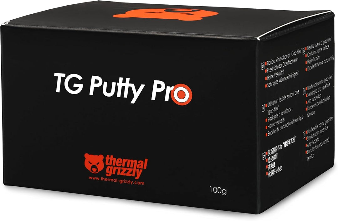Thermal Grizzly TG Putty Pro – 100 Gramm – Hochleistungs-elektrisch nicht leitende Wärmeleitpaste fü