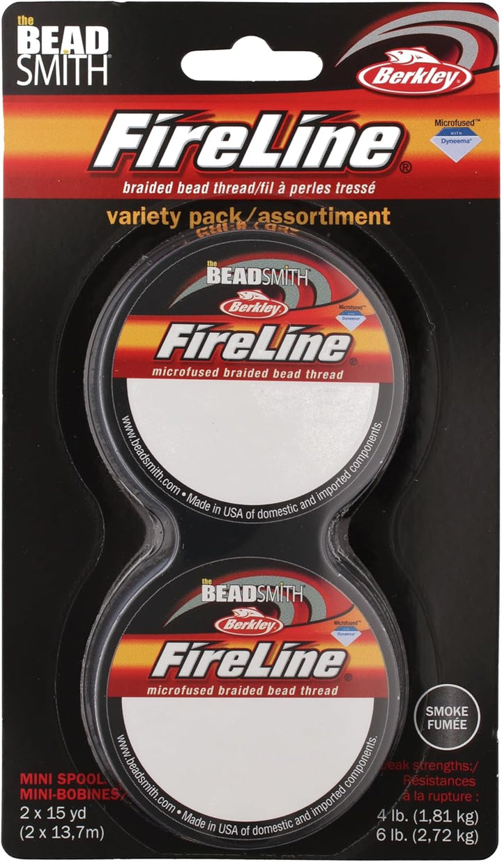 The Beadsmith Fireline von Berkley, mikroverschmolzenes, geflochtenes Garn, für Nadeln mit Zugfestig