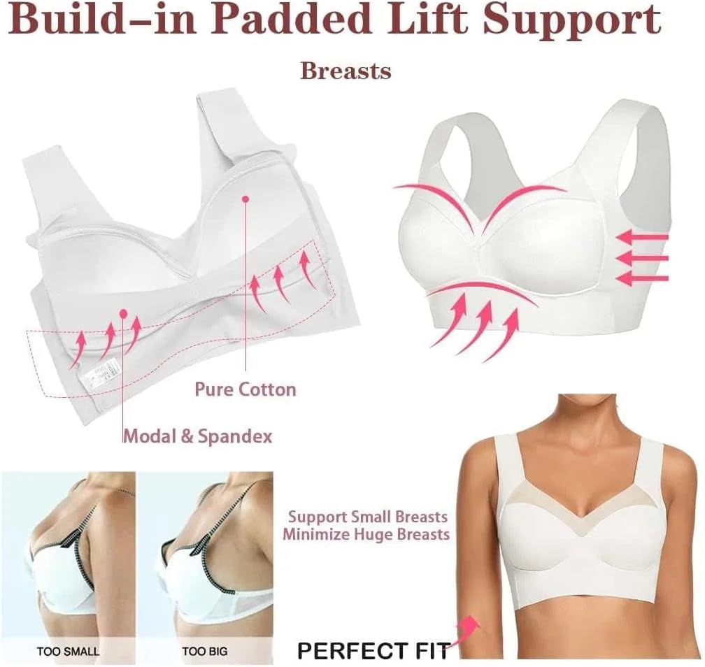 WOWENY Damen Vollschalen BH bügel Zero Feel Push up Seamless BH Nahtlos Komfort Soft BH Schlaf BH Kl