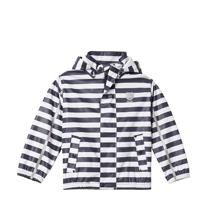Steiff Jungen Rainjacket Regenjacke 110 Blau (Black Iris 3032), 110 Blau (Black Iris 3032)