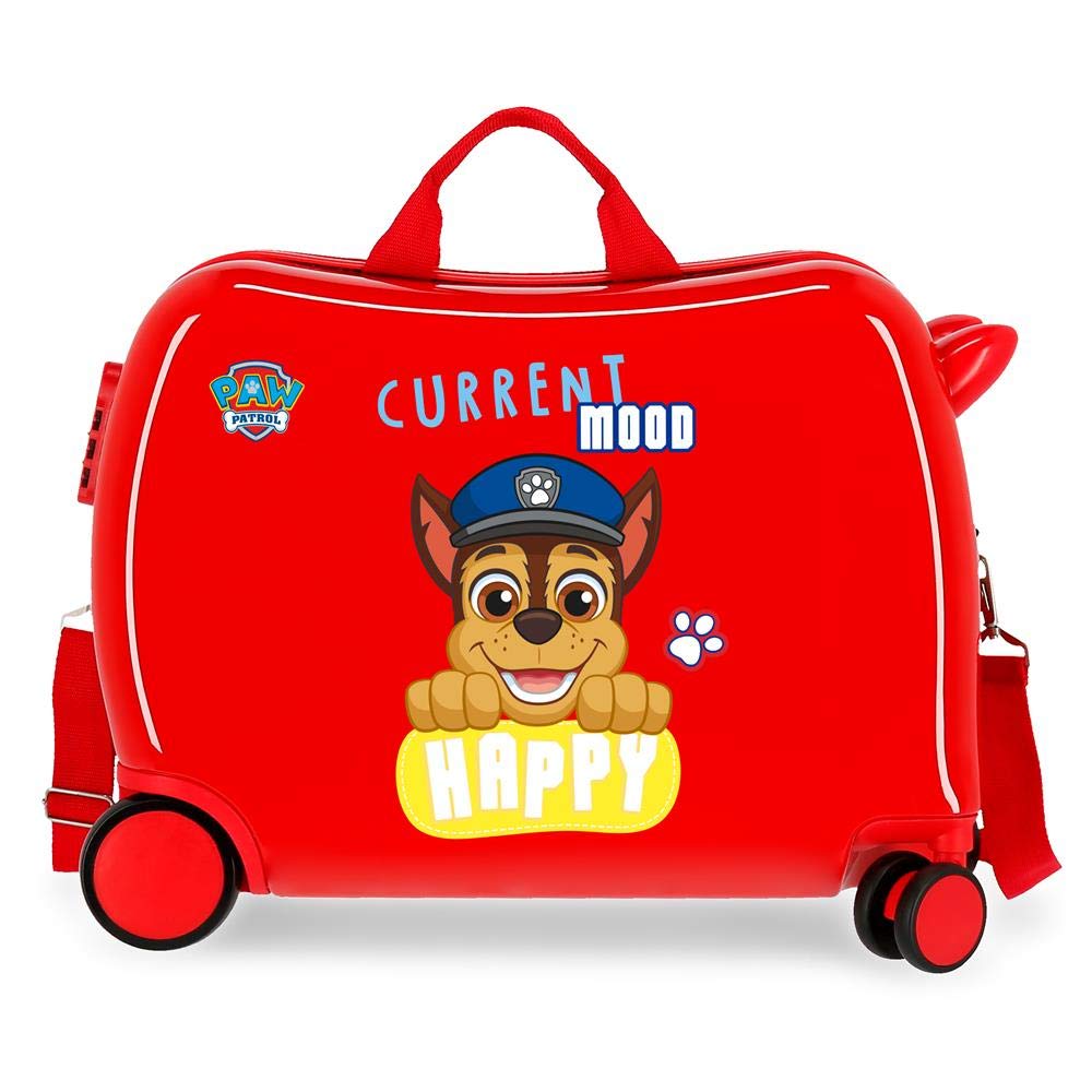 Paw Patrol Playful Kinder-Koffer Rot 50x39x20 cms Hartschalen ABS Kombinationsschloss 38L 2,1kgs 4 R
