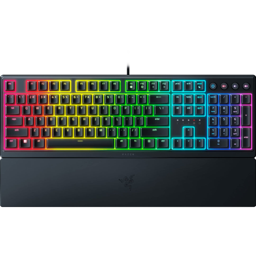 Razer Ornata V3 - Flache Mecha-Membran-Tastatur mit Chroma RGB (Medientasten, voll programmierbar) N
