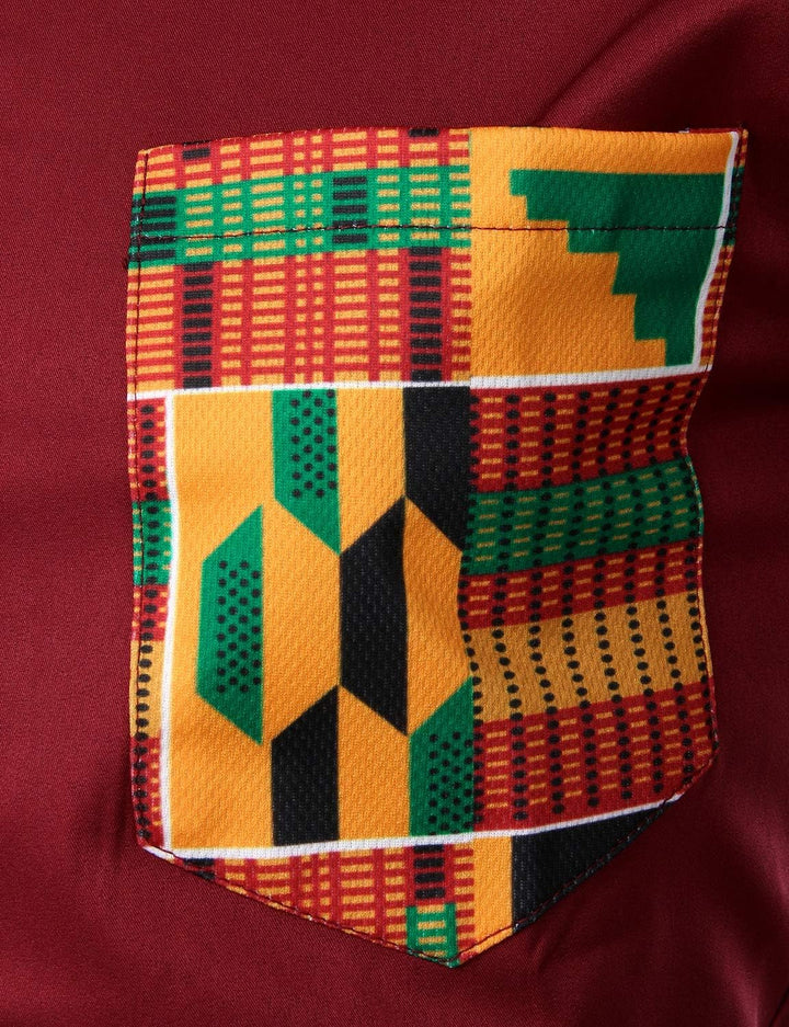 PARKLEES Herren African Tribal Grafik Patchwork Design Slim Fit Langarm Freizeithemd Party Shirt für