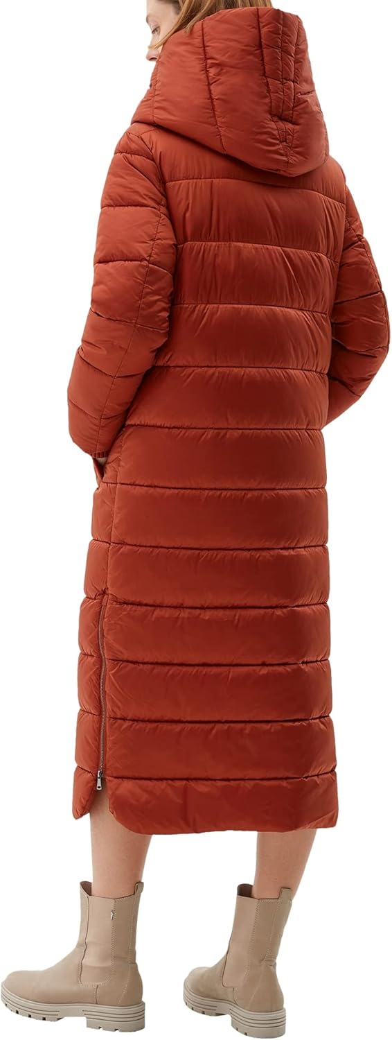 s.Oliver BLACK LABEL Damen Mantel Langarm, dark orange #9E4732