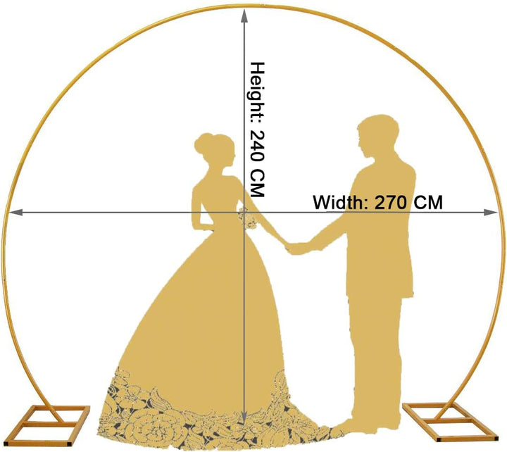 PILIN Metall Gold Runde Ballon Bogen DIY Gebogene Bögen für Geburtstagsfeier Hochzeitstag