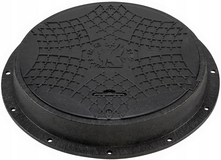 BABYLONPLAST Schachtabdeckung, Schachtdeckel DN600/800, 15 kN - Hochbelastbarer Kunststoff Kanaldeck