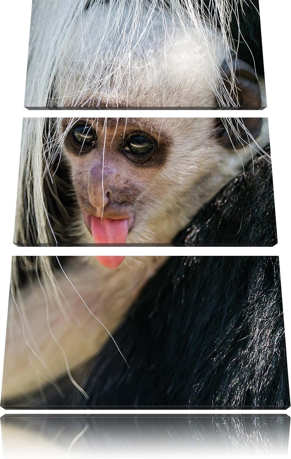 Pixxprint Dach mit Illuminati Auge als Leinwandbild/Grösse: 3 Teilig (120x80) / Wandbild/Kunstdruck/