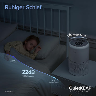 LEVOIT Luftreiniger Allergiker mit H13 HEPA Luftfilter gegen 99,97% von Schimmel Staub Pollen, Luftq