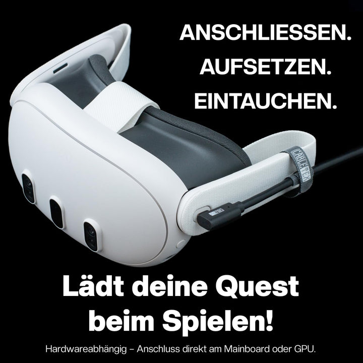 CABLETEX 5m Link Kabel für Meta Quest 3, Oculus Quest 2, PICO 4, PSVR2, Steam VR – USB 3.2 USB C Kab