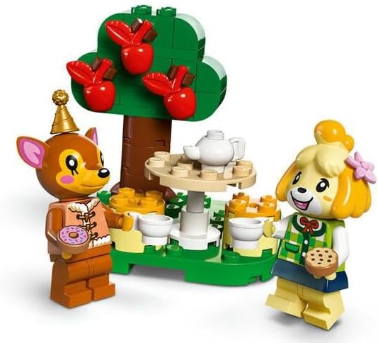 LEGO Animal Crossing Besuch von Melinda, kreatives Spielzeug für Kinder mit 2 Mini-Figuren aus der V