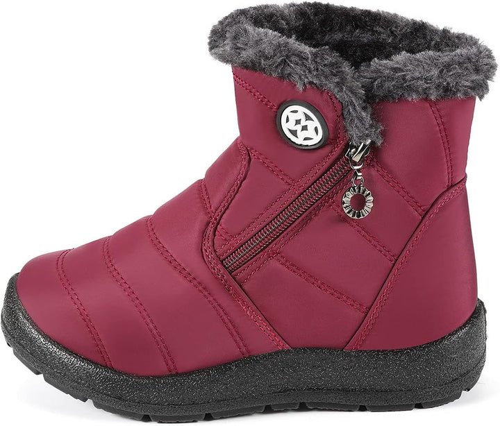 Gaatpot Kinder Winterschuhe Jungen Mädchen Winterstiefel Schneestiefel Wasserdicht Warm gefütterte S