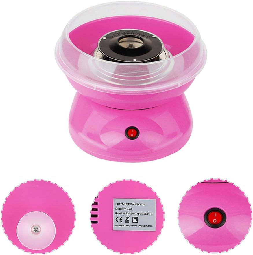 Zuckerwattemaschine für Zuhause, Zuckerwatte-Maschine Set Mit Zuckerwatte Stäbchen & Messlöffel, Zuc