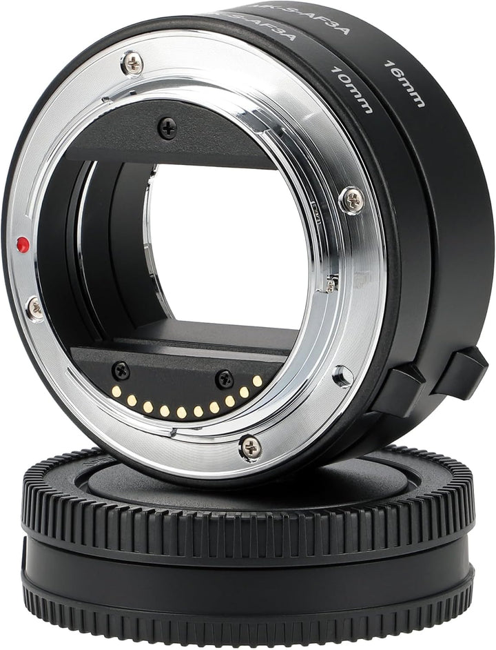 Automatik-Makro-Zwischenringe Extension Tube für Sony E-Mount Kameras, Meike MK-S-AF3A Metall, Metal