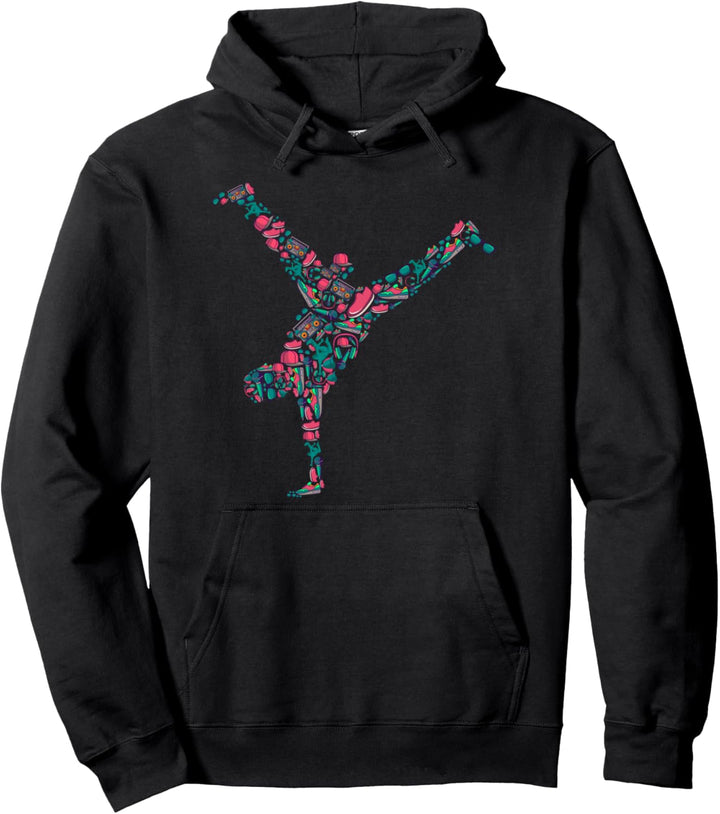 Breakdance Breakdancer Breakdancing Jungen Kinder Männer Pullover Hoodie