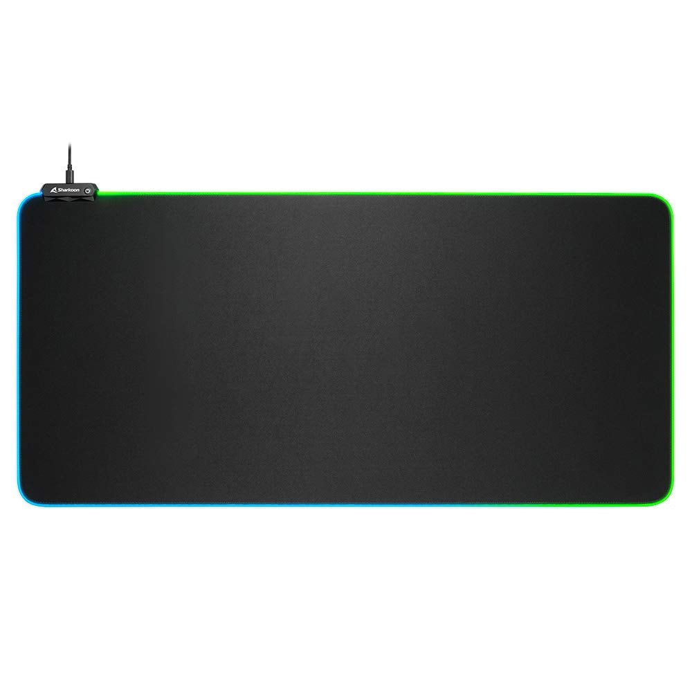 Sharkoon 1337 RGB V2 900 Gaming Mauspad 900 Wasserabweisende RGB Beleuchtung, 900 Wasserabweisende R