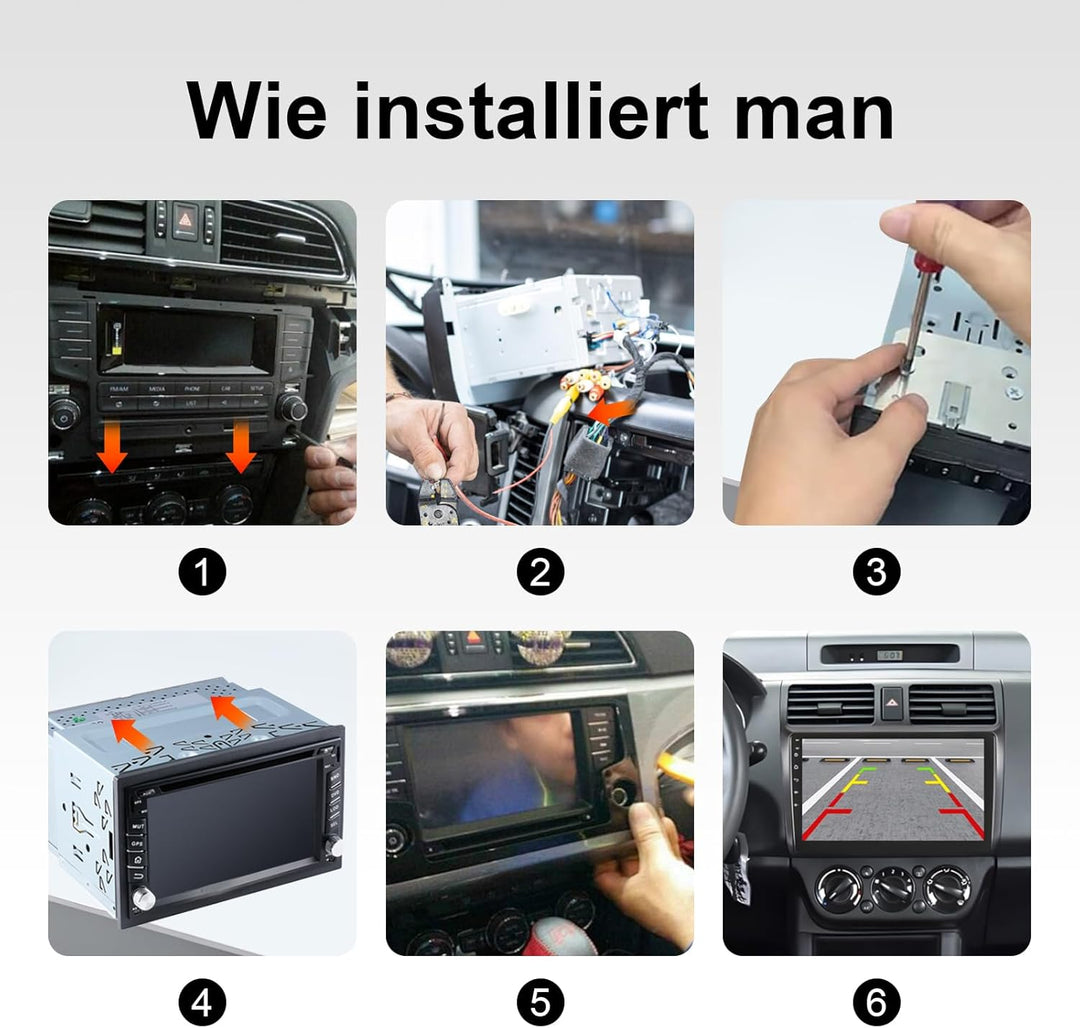 Auto Radio Montage Rahmen 2DIN Doppel Metallrahmen Halterung Faszienmontageset für Doppel DIN Auto R