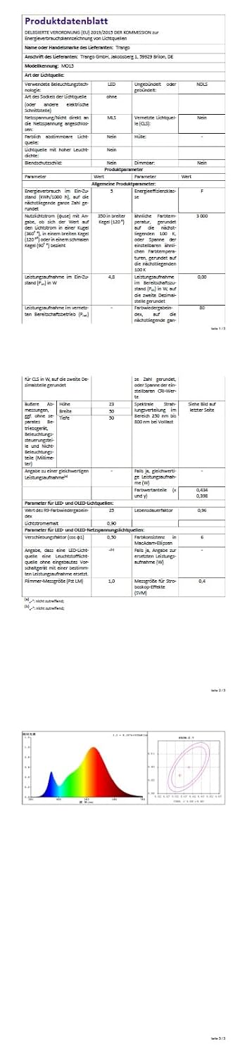 Trango 6er Pack 6729-069MO Einbaustrahler, Einbauleuchte, Deckenlampe aus ALU gebürstet in Rund inkl