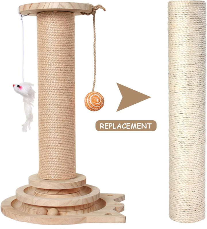 Pinkgarden Ersatz-Kratzbaum für Katzen, Sisal, 40 cm, 2 Stück M8 Ersatz-Kratzbaumteile für die Renov