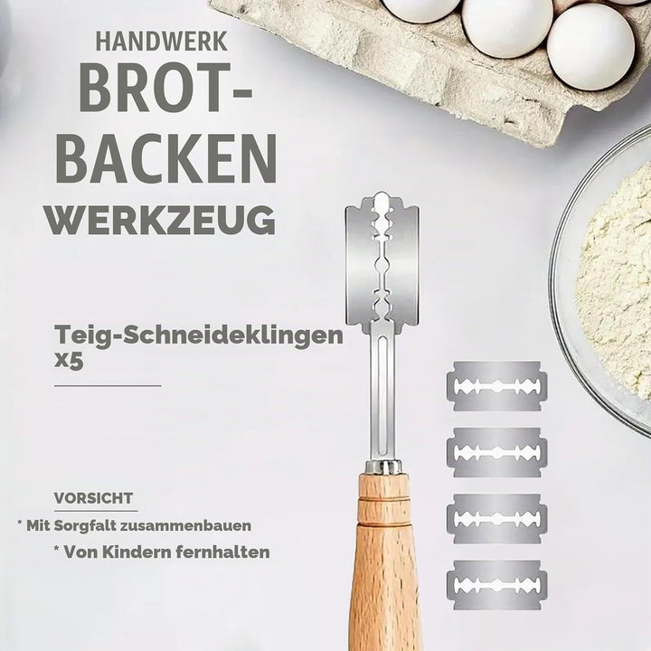 Jeensley Gärkörbchen Sauerteig Starterset Box verpackter runder Sauerteigbrot-Gärkorb mit Broschüre,