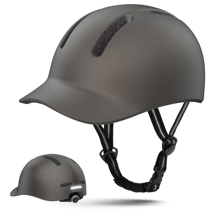 Shinmax Fahrradhelm für Damen und Herren, Einstellbarer Helm mit Visier & Sonnenschutz, Leicht & Bel