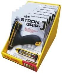 Tajima Strong-J Grip Fugencutter Set mit 10 Klingen (Cutter mit Ersatzklingen) 22 mm - DC690YB, Cutt