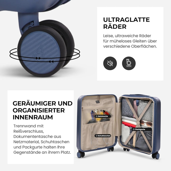 Aerolite Erweiterbar 55x40x20cm auf 55x40x23 cm Lufthansa Eurowings Condor Wizz Air Priorität und me