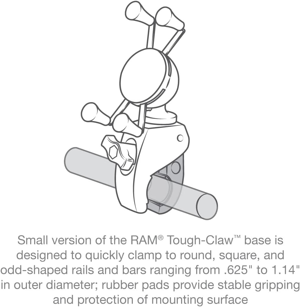 Ram-Mount Mount, RAM-HOL-UN7-400U, Handy-Halterung fürs Motorrad, schwarz
